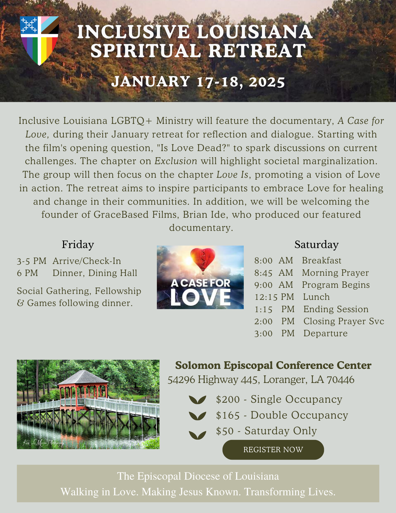 Inclusive Louisiana Spiritual Retreat 2025